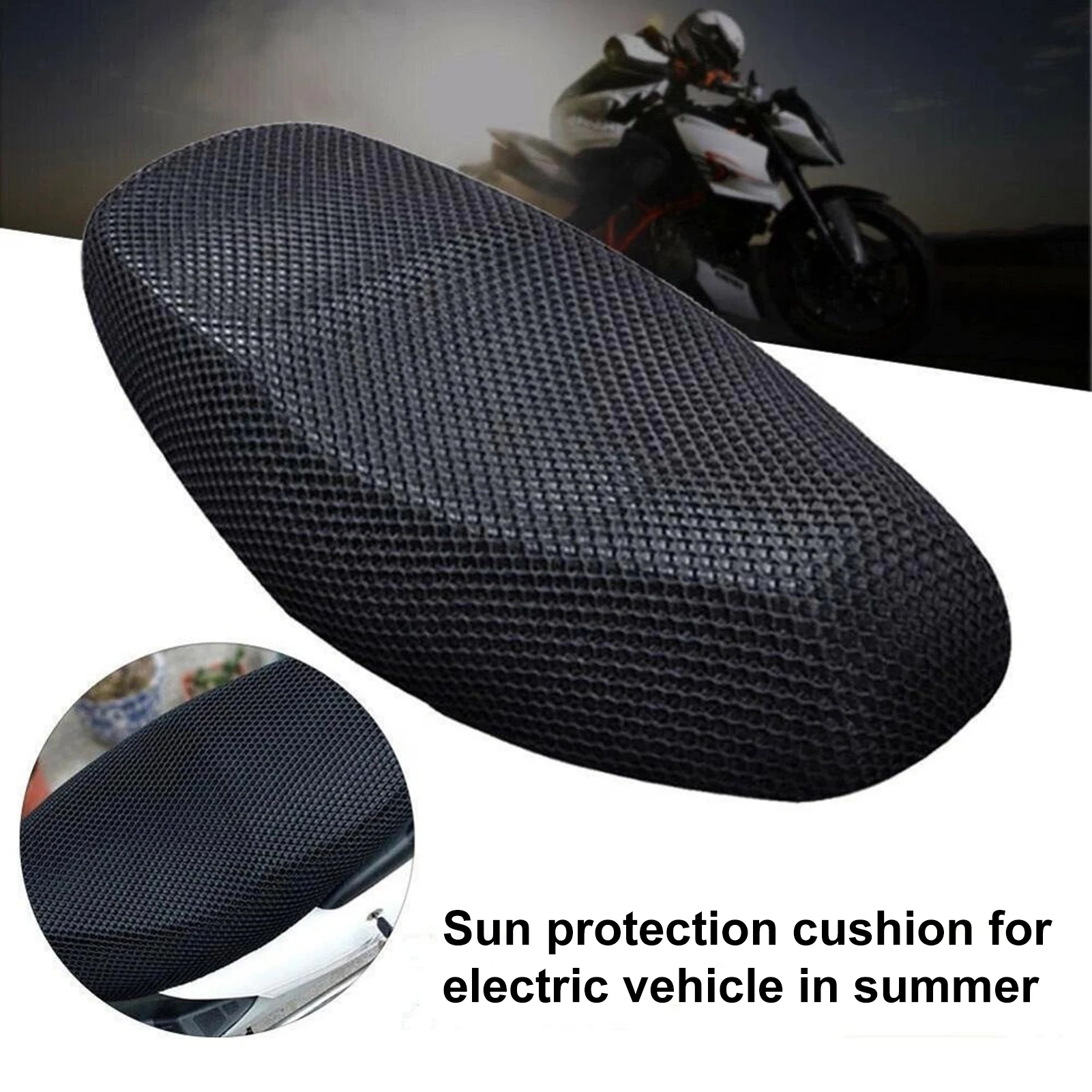 

The New Comfortable Summer Motorcycle Scooter Electric Bicycle Breathable 3D Mesh Seat Cover Cushion Motorcycle Seat Cushions