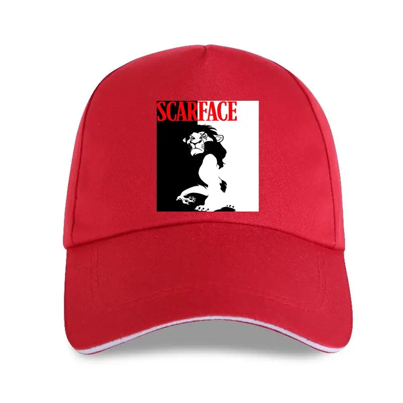 

new cap hat Design Scarface Lion King Of Lion Personality Graphic Digital Direct Injection 100% Cotton Hot Cartoon Horror Simba