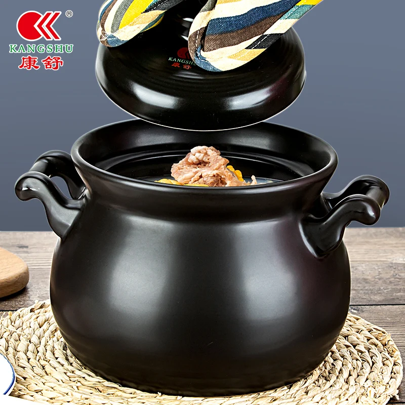 Casserole high temperature resistant domestic soup ceramic clay pot large capacity casserole porridge stew stone pot