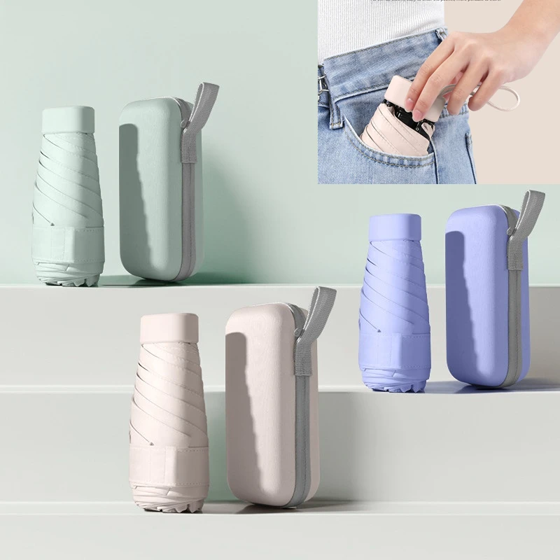 

Женский складной мини-зонт от солнца, легкий, с защитой от УФ-лучей