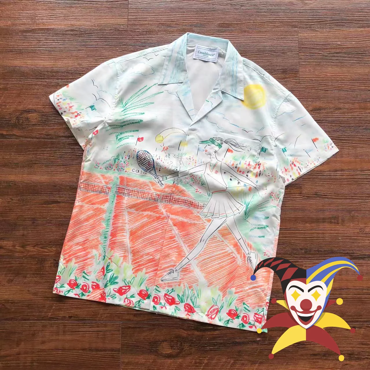 

Рубашки граффити Касабланка для мужчин и женщин лучшее качество лоскутный Топ Футболка