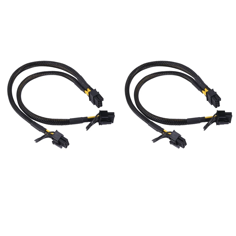 

RISE-2X 8 Pin Male к Dual 8 Pin(6 + 2) Male Pcie кабель адаптера питания для Dell T3600 T3610 T5600 T5610 T7600 T7610 30 см