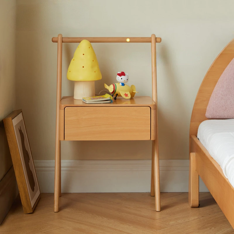 

Nordic Wind Children's Bedside Table Home Contracted Bedside Bed Furniture Bedroom Wooden Chest Of Drawers