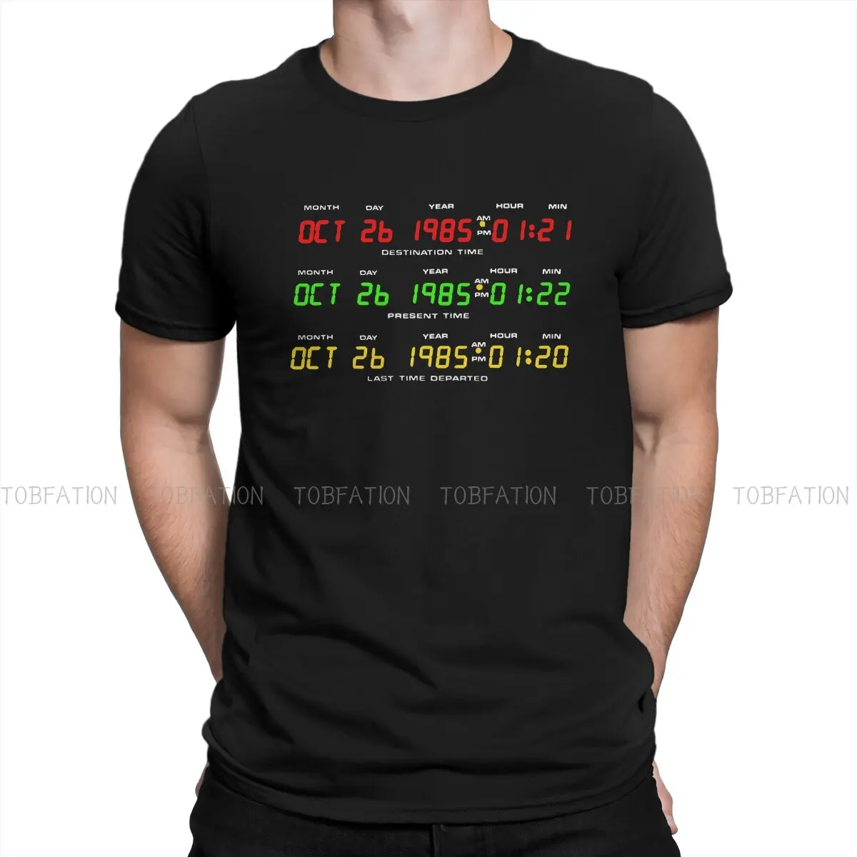 

Movie Back To The Future Time Circuits Essential T Shirt Graphic Men's Tees Summer Cotton Clothing Harajuku Crewneck TShirt