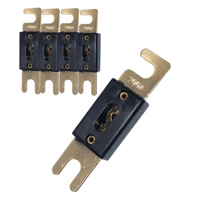 

70A 80A 100A 125A 150A 175A 200A 250A 300A Bolt On Fuse Nickel Plated For Car Van Boat ANL Fuse Car Blade