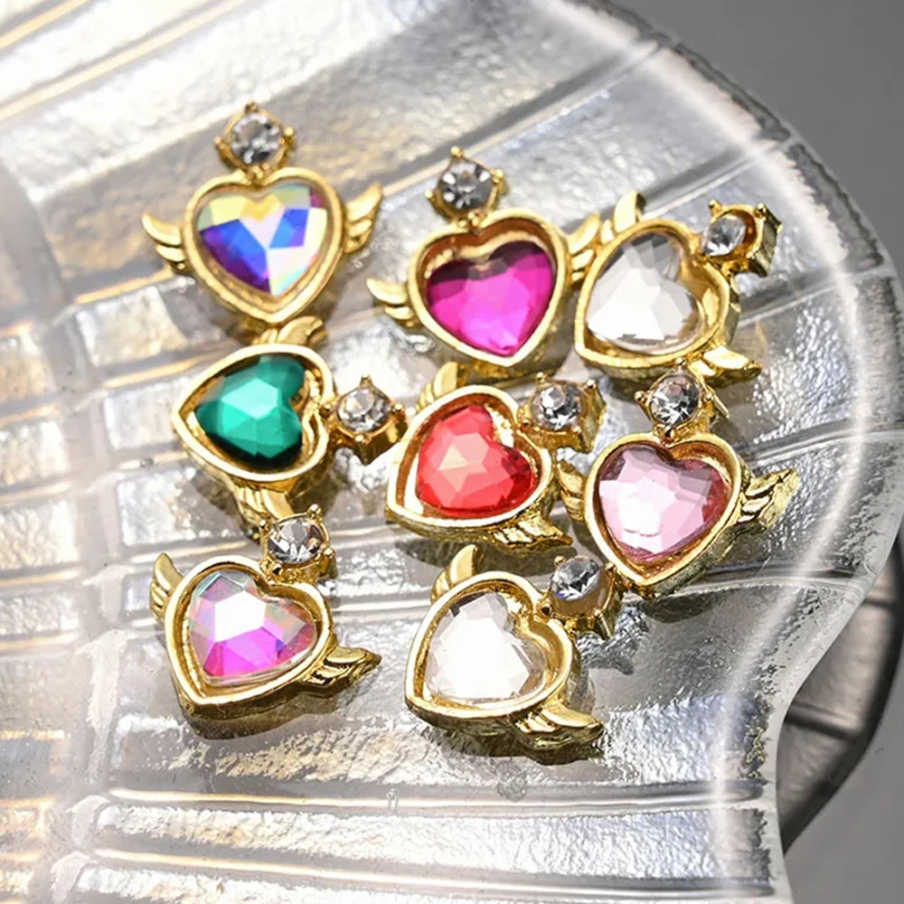 

10 шт./партия, металлические подвески для ногтей