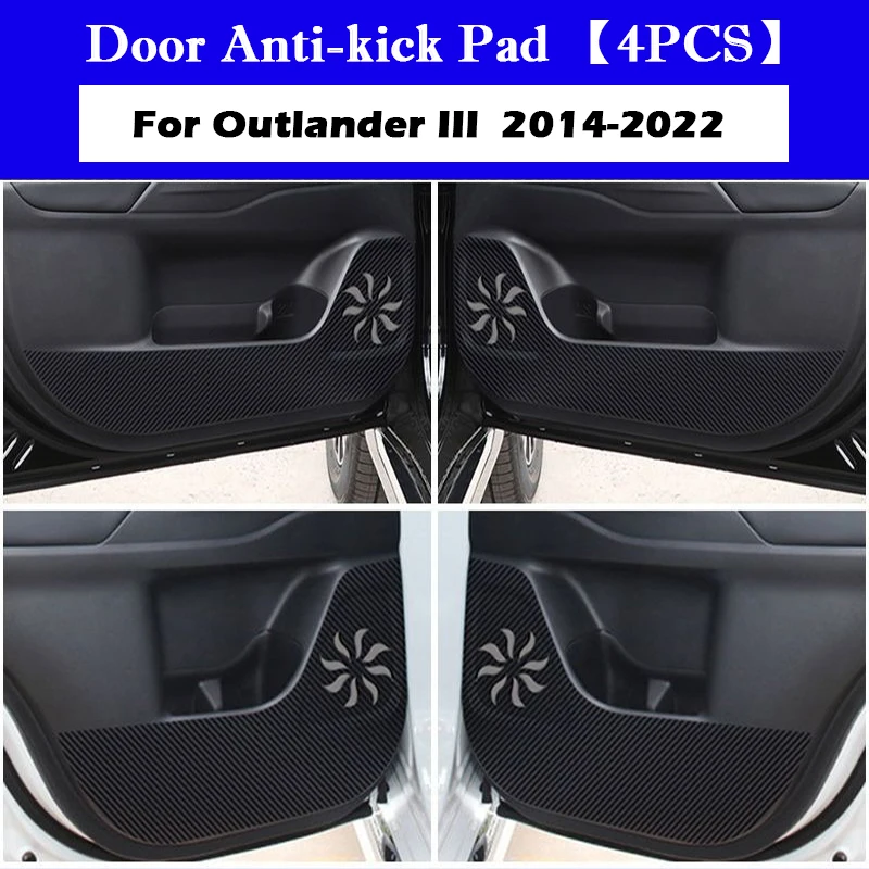 

Для Mitsubishi Outlander 2014-2024 2025, внутренняя дверь автомобиля, противоударная накладка, наклейка, бардачок, защита от грязи, аксессуары