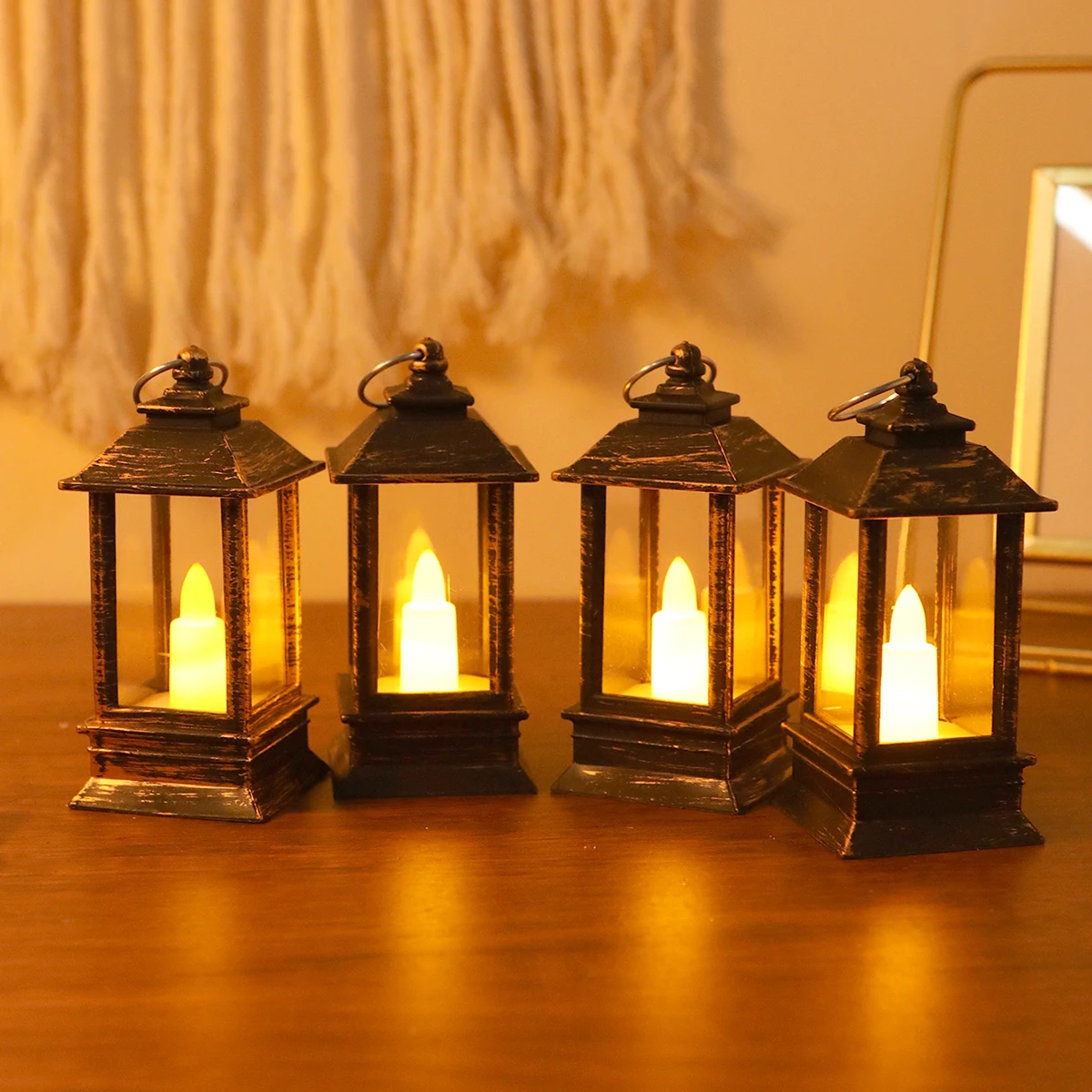 

LED Ramadan Lantern Wind Lights Home Eid Mubarak Muslim Party Decor