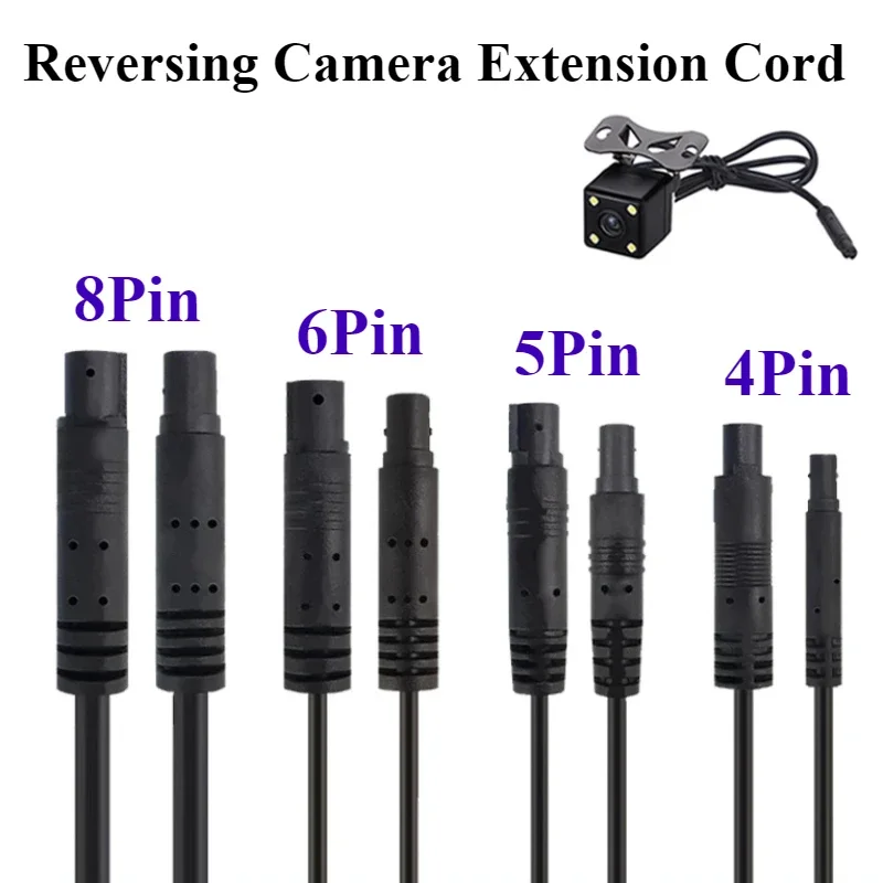 4Pin/5Pin/6Pin/8Pin автомобильный удлинитель камеры DVR 1 м/2 м/3 м штекер-гнездо кабель для