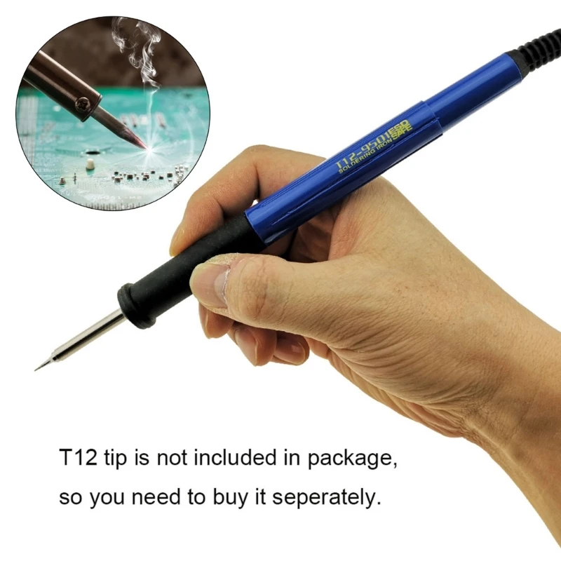 

9501 Handle Spare Parts Soldering Iron Welding Kit T12 Soldering for Head Repair Tool Suitable for T12 STC/STM32 OLED M4YD