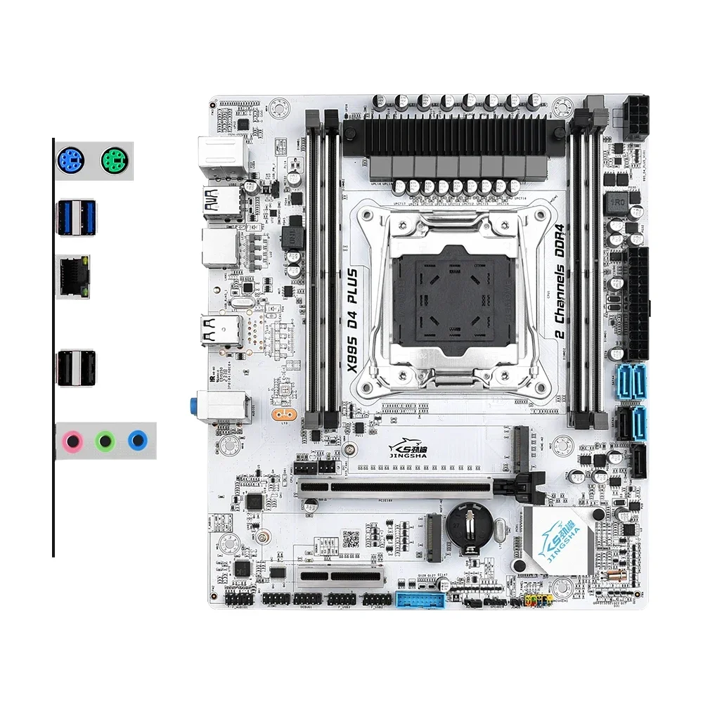 Комплект материнской платы JINGSHA X99 PLUS D4 с процессором LGA2011-3 Xeon E5 2670 V3 DDR4 16 ГБ (2*8 ГБ)