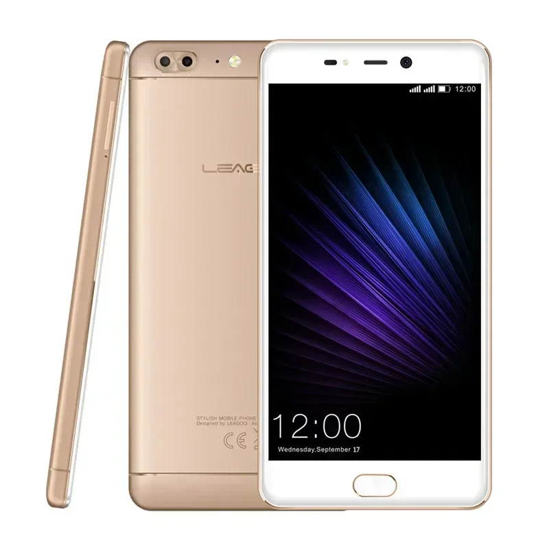 Мобильный телефон Leagoo-Original T5 4G LTE 4 ГБ ОЗУ 64 ПЗУ Android 7.0 MT6750T Octa Core 5 дюйма FHD 13 МП