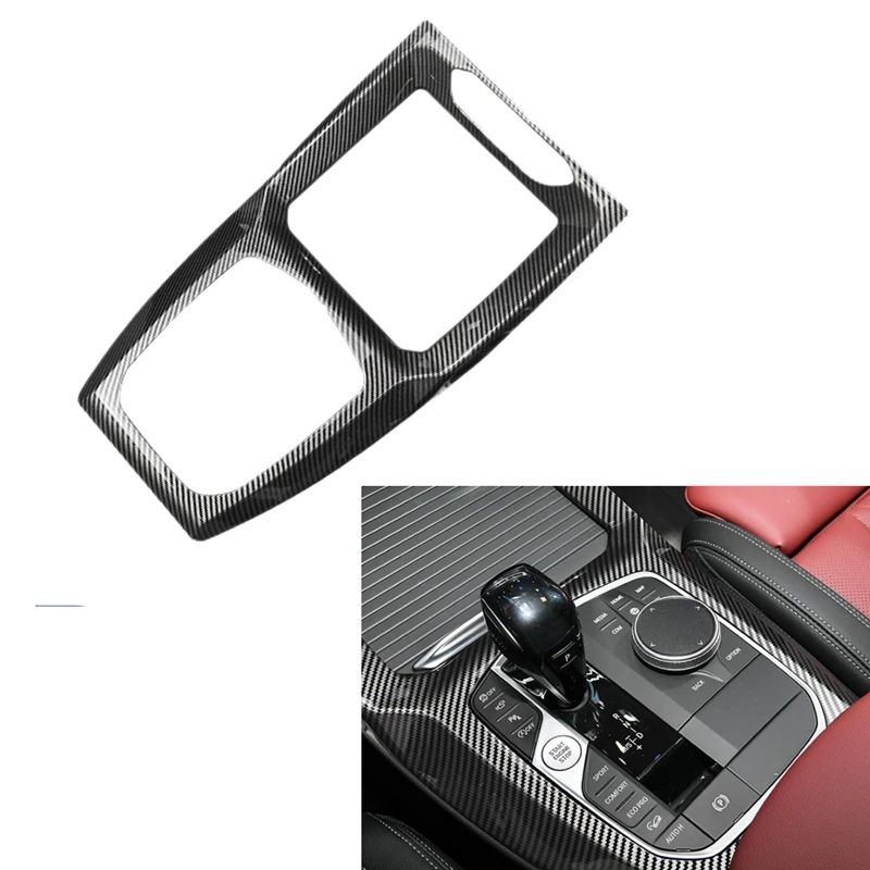 

Автомобильная панель центрального переключения передач из углеродного волокна, переводная панель управления, наклейка для модификации ин...