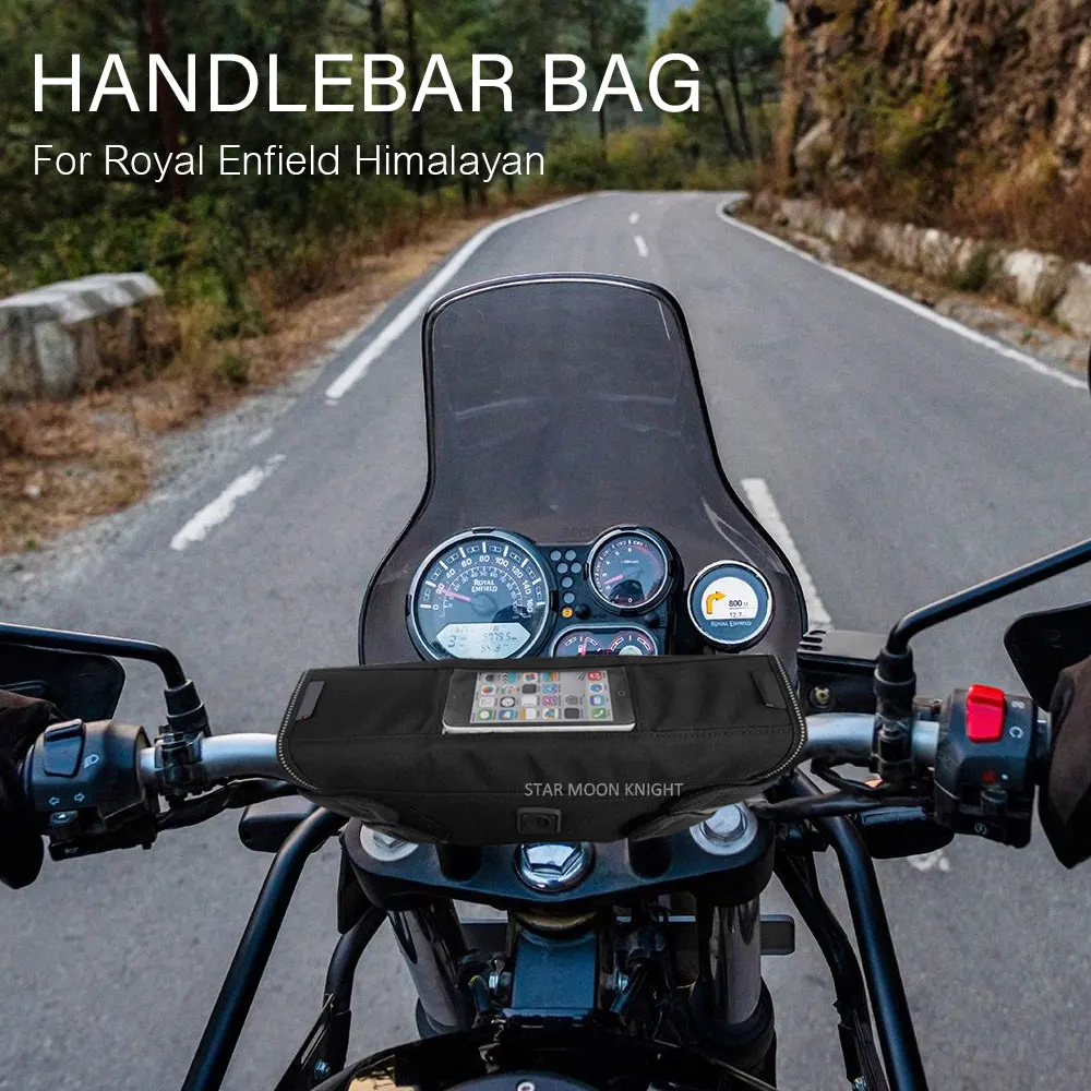 

Motorcycle Accessories Handlebar Bag Handle Bar Waterproof Bag Fit For Royal Enfield Himalayan Storage Travel Tool bag