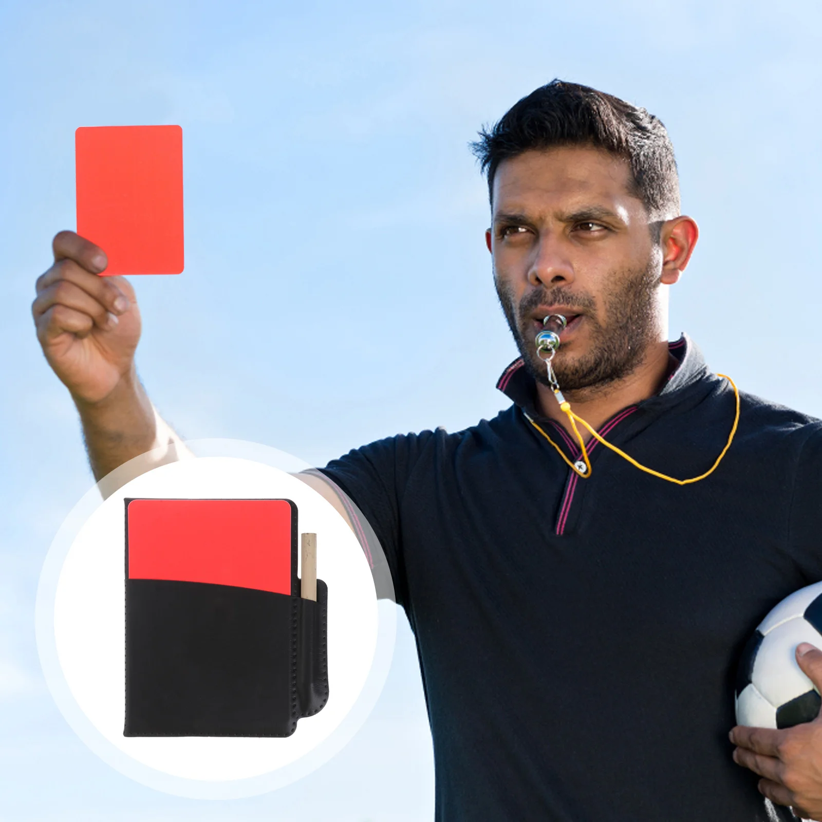 

2 Set Referee Kit Snf Football Red Yellow Cards Soccer Trofeos De Soccer Equipment Belt Soccer Referee Gear Referee Cards