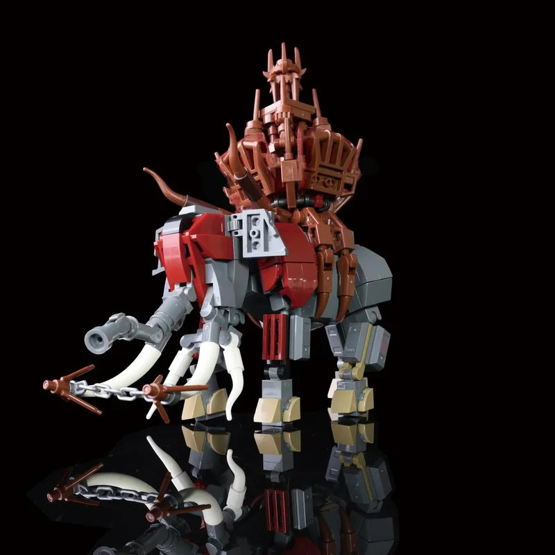 Фото Миниатюрная модель Мумакила из Средиземья (MOC) — конструктор, фэнтезийный боевой зверь, мини-модель для самостоятельной сборки, игрушка для демонстрации №3