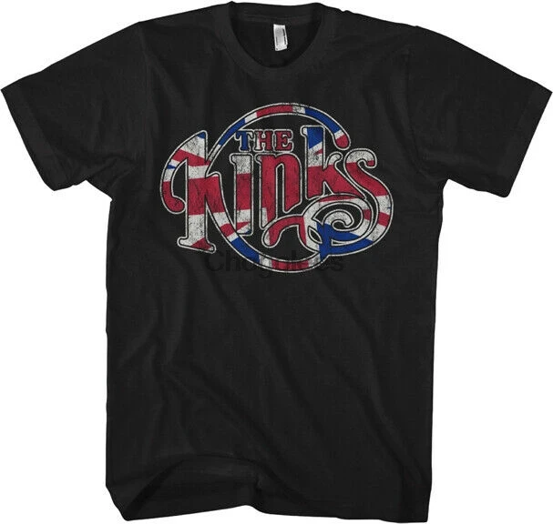 Черная футболка с логотипом Kinks Flag M XL 2XL |