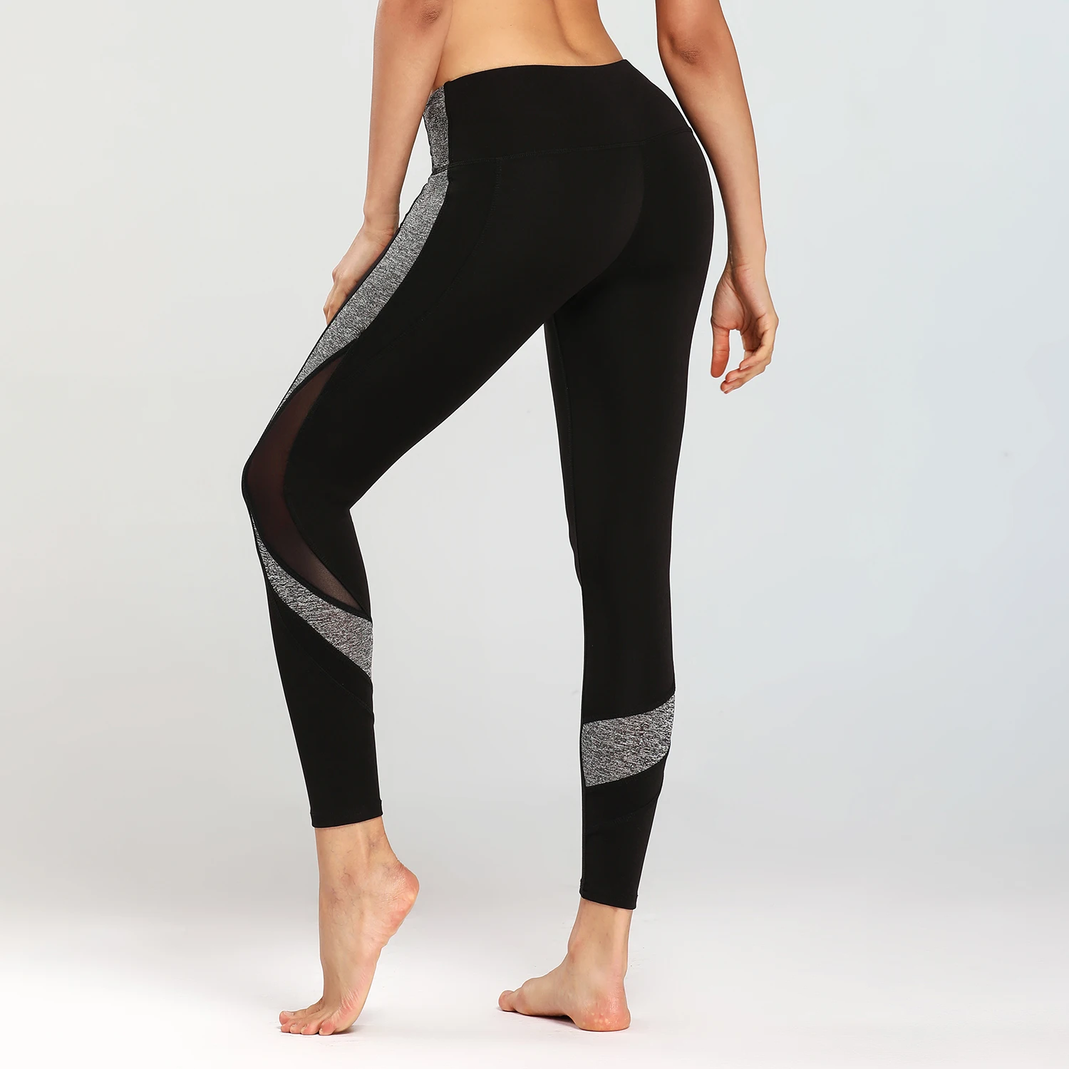 Women Leggings Slim Elasticity Leggings Fitness Hole cuttin leggins Woman Pants Leggings Strength black motion Splicing new