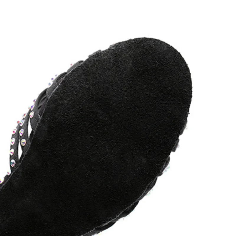 Latin Dance Shoes Women Girls Ballroom Dancing Shoes Soft Bottom High Heeled Tango Jazz Dance Shoes Salsa Sandal Drop Shipping