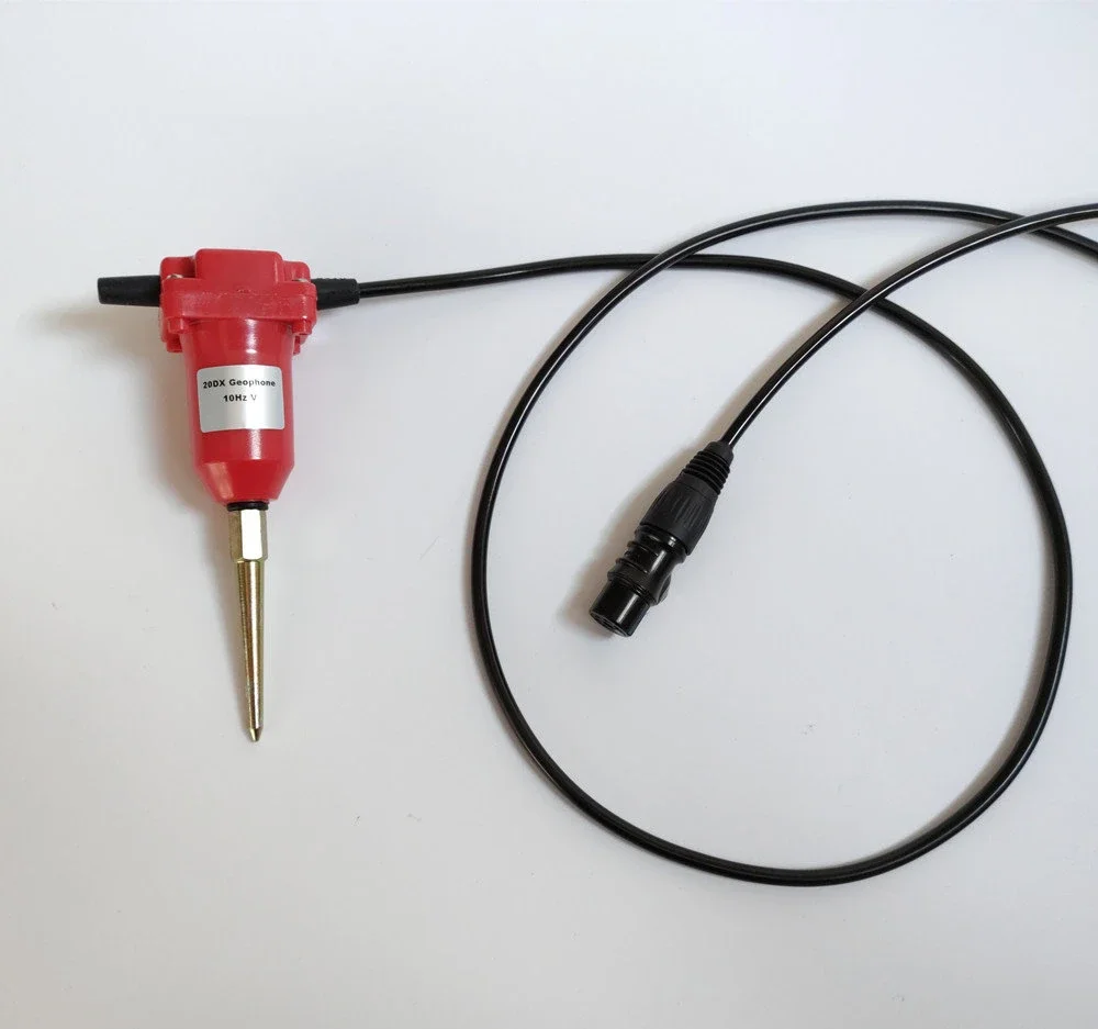 Одиночный 20DX geophone10Hz вертикальный водонепроницаемый land чехол с женским разъемом