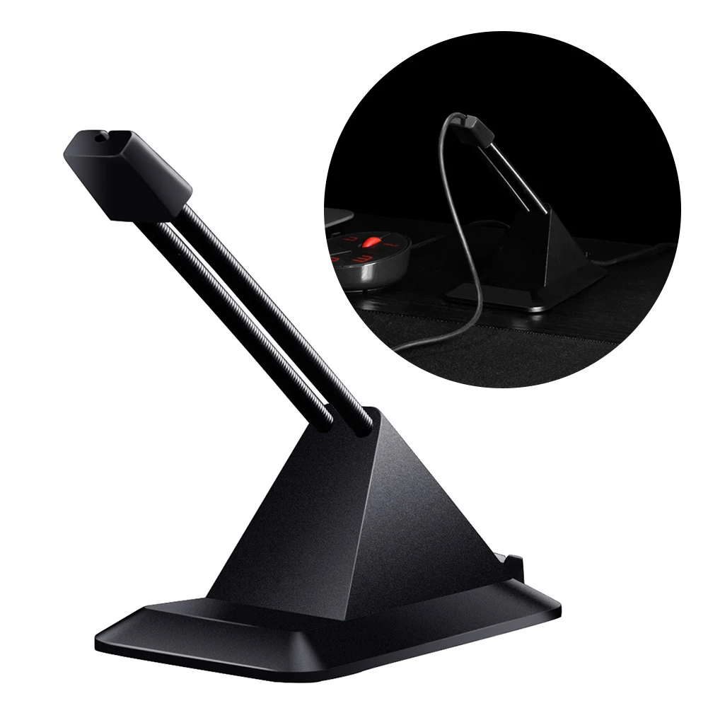 

Flexible Mouse Cable Holder Playing Game Wire Fixed Holder Computer PC Mouse Bungee Cord Line Organizer Cable Clamp