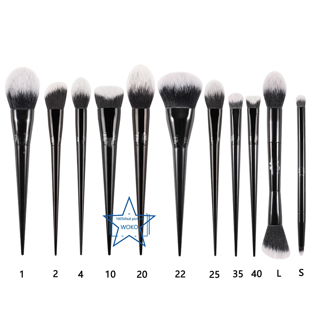 

3/11pcs Makeup Brushes Set Powder Foundation Blusher Concealer Bronzer Highlighter Sculpting Eyeshadow smudge Liner Kabuki Brush