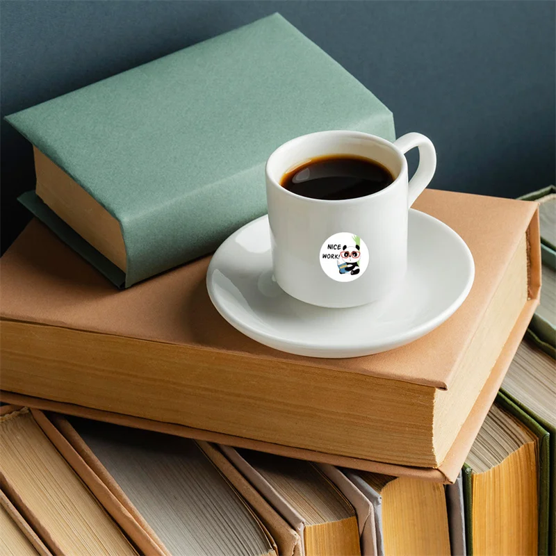 500 шт. 2 5 см милые животные панда этикетки наклейки рулон для конверта поощрение