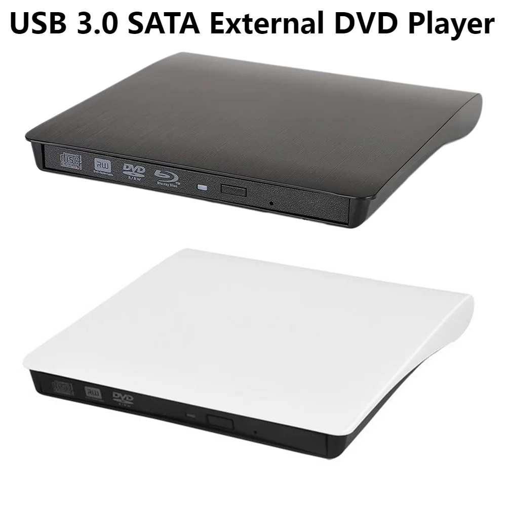 

USB 3.0 SATA External DVD CD-ROM RW Player Optical Drives Enclosure Case 5Gbps Hard Disk CD Drive for Laptop Notebook Computer