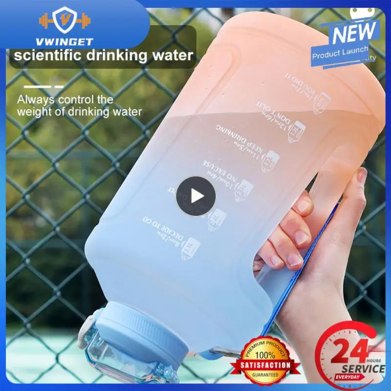 

Sport Bottle Silicone Seal 3800ml Kettle Portable Water Bottle Space Cup Outdoor Accessory Plastic Kettle Leak-proof 1500ml Safe