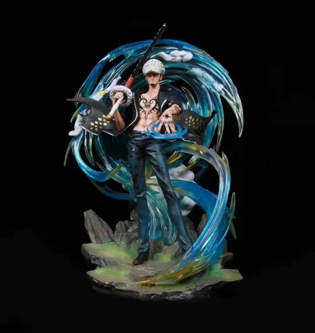 

Anime One Piece Sailing Again Trafalgar Law Battle Ver. GK PVC Action Figure Statue Collectible Model Toys Doll with Light Gifts