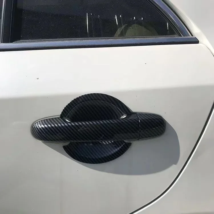 Для Daihatsu Altis Toyota Aurion 2012-2016 углеродное волокно хромированная крышка дверной ручки