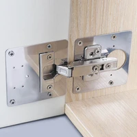 1248pcs stainless steel hinge repair plate furniture drawer cabinet door hinge connect repair mount tool hardware accessories