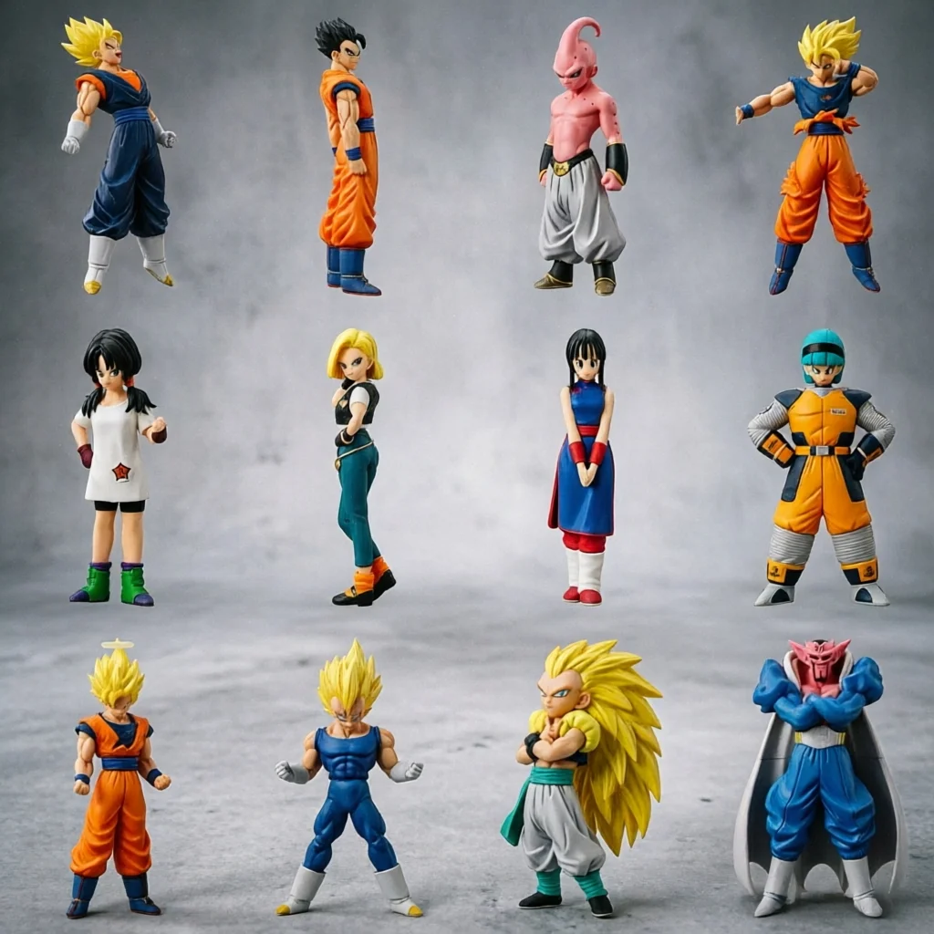 Фото Оригинальные фигурки Bulma, Videl, Majin Buu, Vegeta, Gotenks, Dabura из серии HG: Великий Демон. Аниме-фигурки, модели, украшения, игрушки. №2
