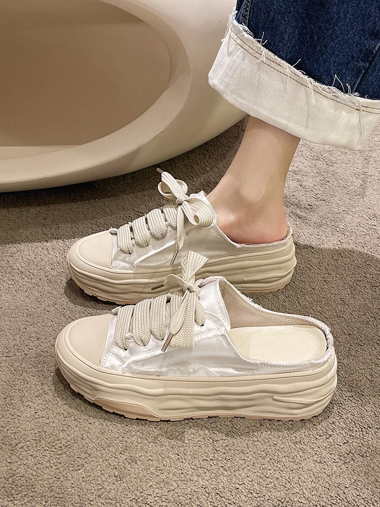 

Женская обувь, летние шлепанцы на платформе, искусственная кожа, ПУ