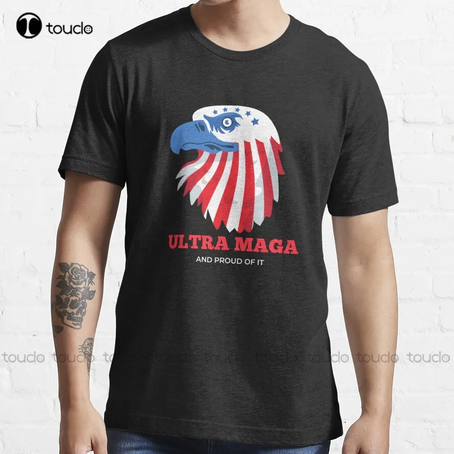 

Футболка Ultra Maga And Proud Of It, трендовая футболка с изображением Трампа 2024, сексуальные рубашки, оригинальный подарок, дышащая хлопчатобумажная ...