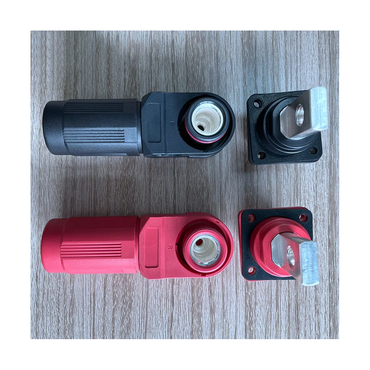 

350A Plug Terminal DC 1000V Battery Energy Storage Connector Quick Plug Waterproof IP67 Single Core Elbow Connector(B)