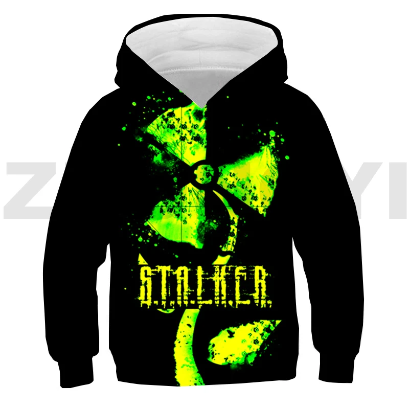 

Hip Hop S.T.A.L.K.E.R. 2 Heart of Game Hoodie Sweatshirt 3D Stalker 2 Shadow Anime Lounge Wear Kids Pullover Harajuku Streetwear