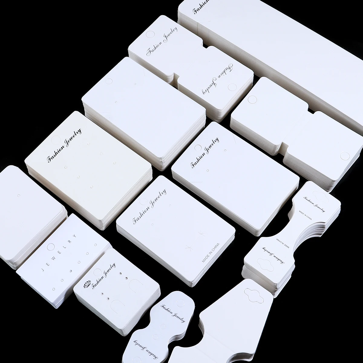 Многофункциональная белая упаковочная карта для ювелирных изделий складная DIY
