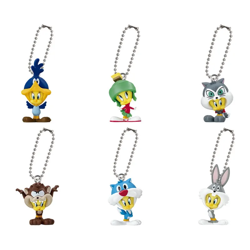 Брелок-подвеска Bandai Looney Tunes Gashapon с персонажами мультфильмов: Твити, Багз Банни, Даффи Дак, Сильвестер, Тасманский дьявол (art.: 3920dbd82cf50) - 3920dbd82cf50
