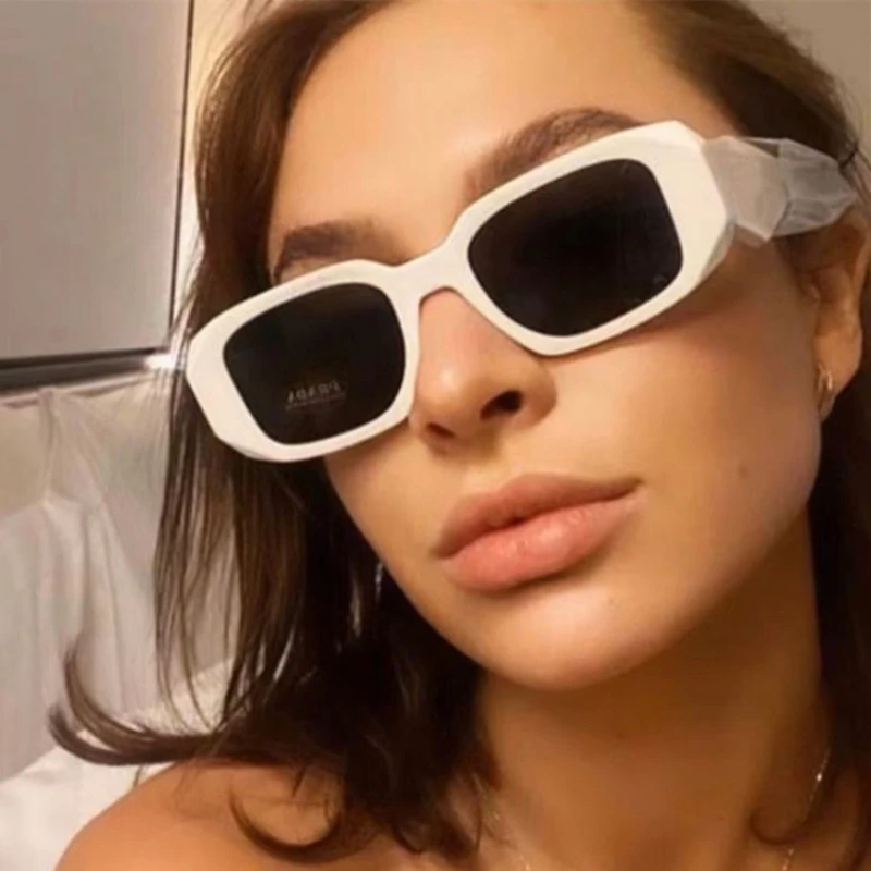 

2022 new small square luxury fashion sunglasses female irregular ins hip hop popular sunglasses designer personality glasses