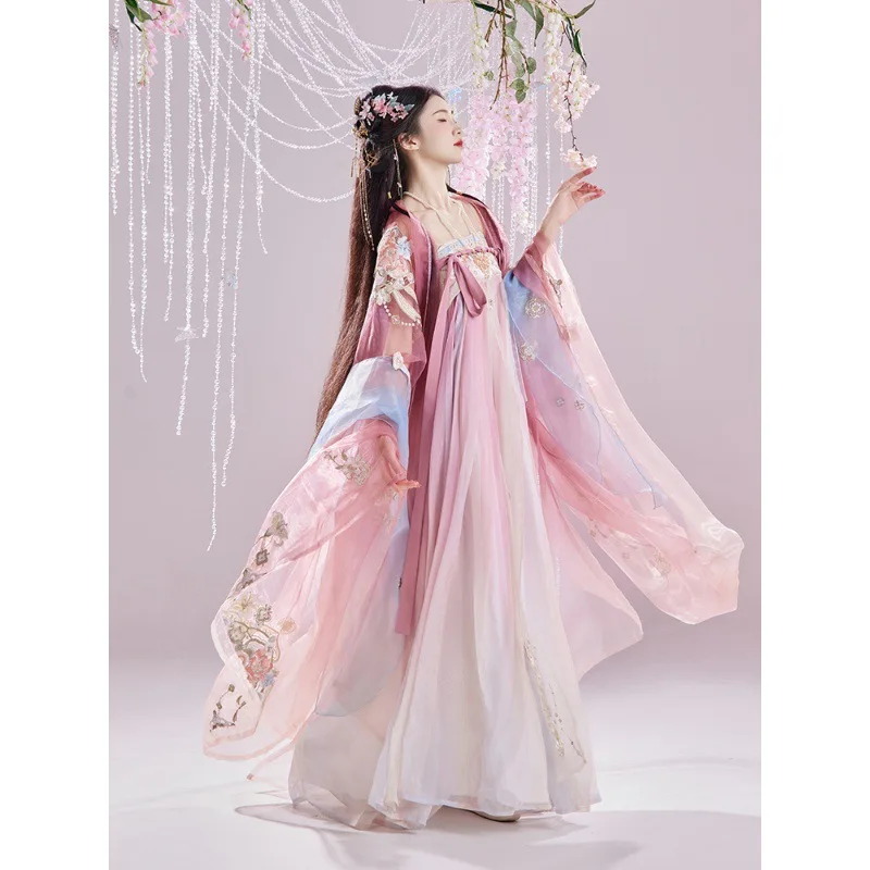 JY18 оригинальная Женская юбка Hanfu с вышивкой Модифицированная в стиле Хань длиной