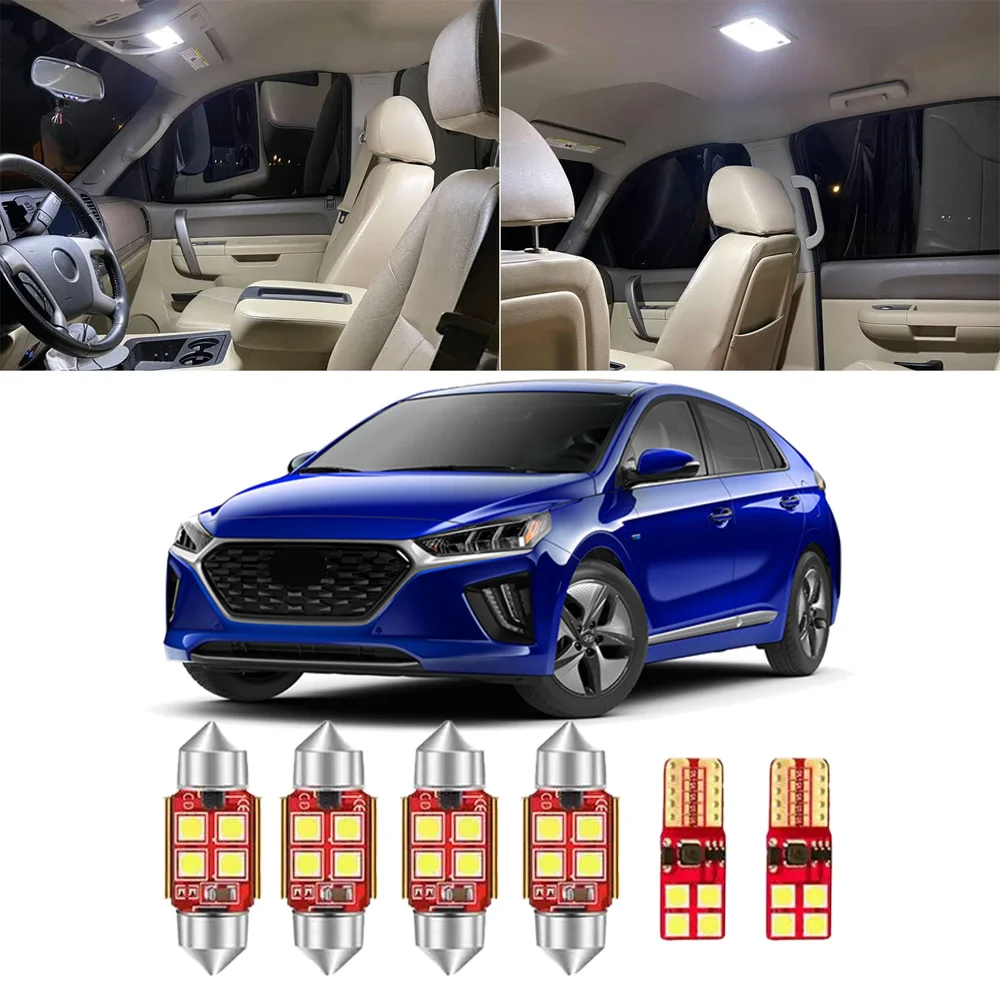 6 шт. Детский комплект для Hyundai Ioniq Hybrid 2016-2021 светодиодный купол карта багажника