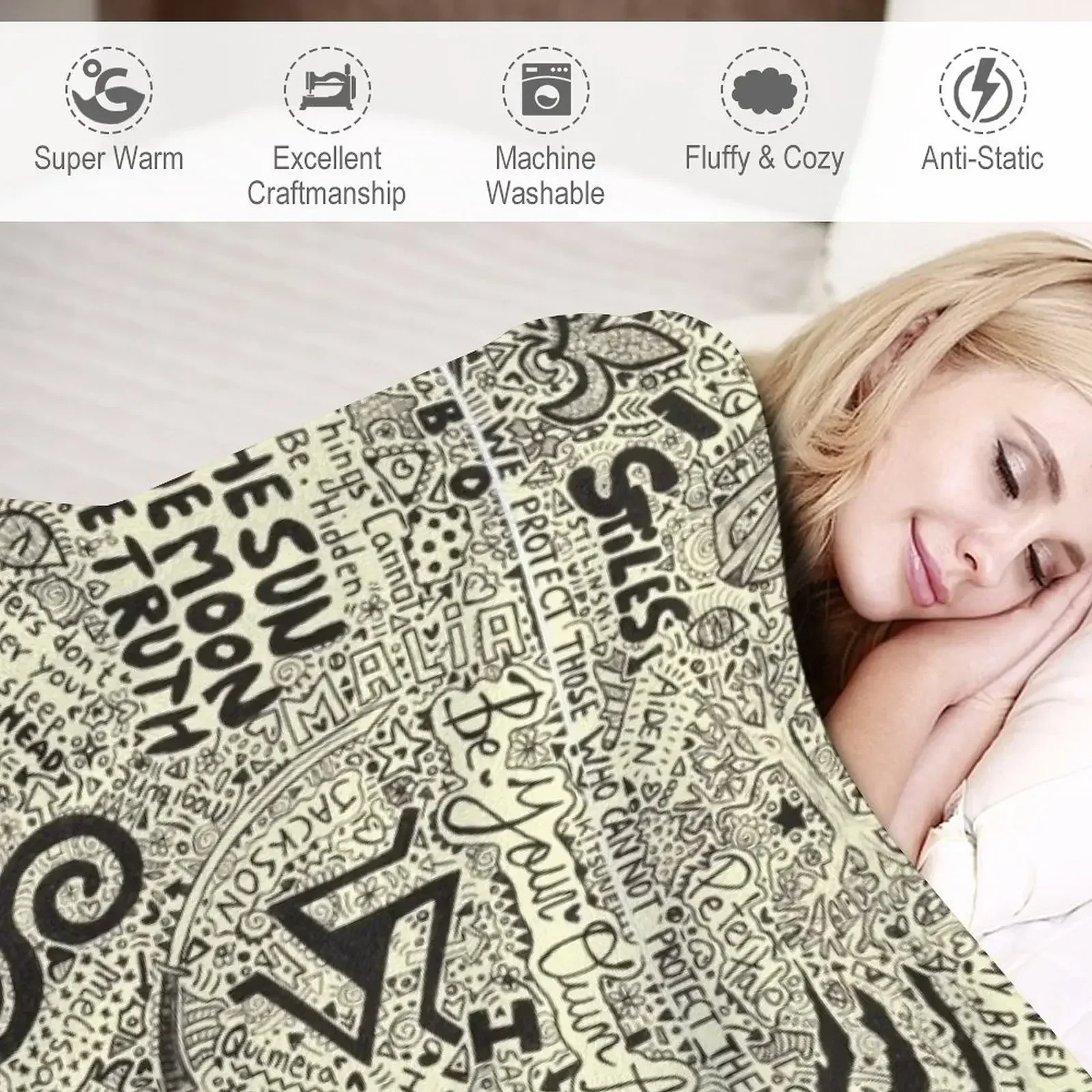 Одеяло TeenWolf из фланелевой ткани туристические мягкие плюшевые утяжеленные