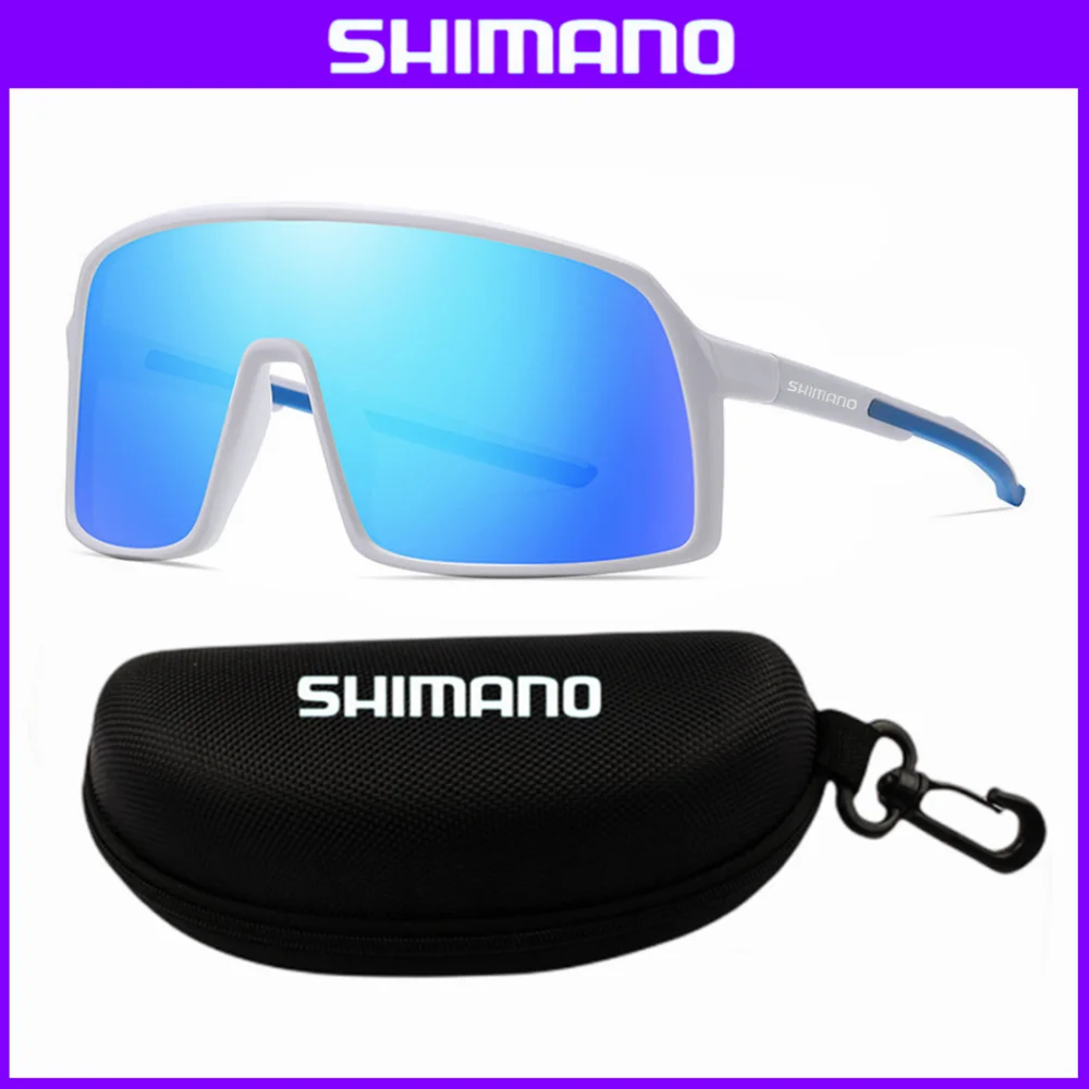 

Новинка от SHIMANO TR90 цельные солнцезащитные очки в большой оправе модные мужские спортивные солнцезащитные очки для верховой езды 3034