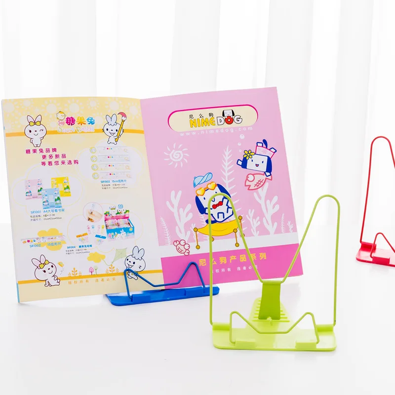 

Bookends Portable Foldable Adjustable Bookend Stand Reading Book Stand Document Holder Base Reading Book Holder