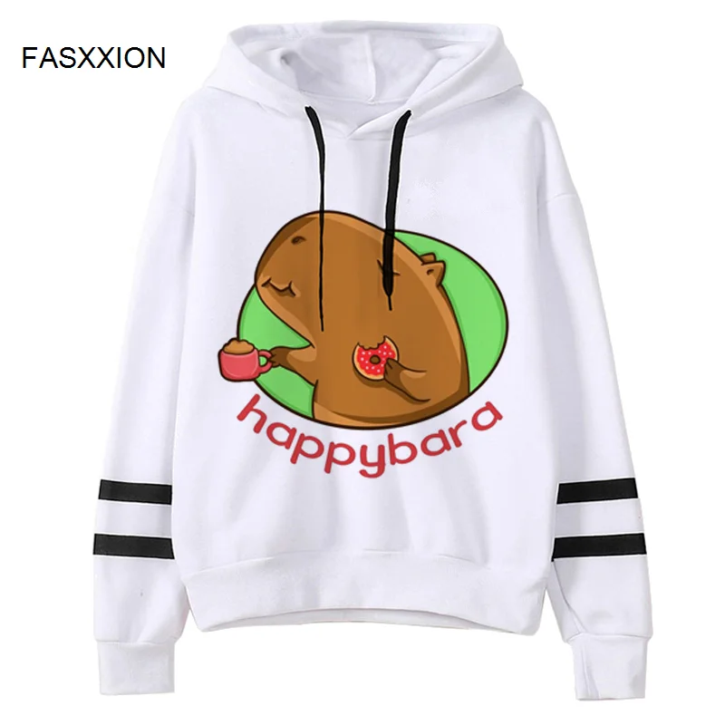 

Capybara hoodies men printed Ulzzang male clothing hoody manga anime