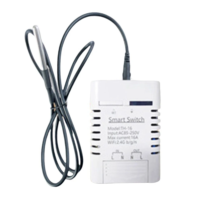 

Wi-Fi датчик температуры с защитой от атмосферных воздействий, Интеллектуальный переключатель управления DS18B20 монитор IOT пульт дистанционног...