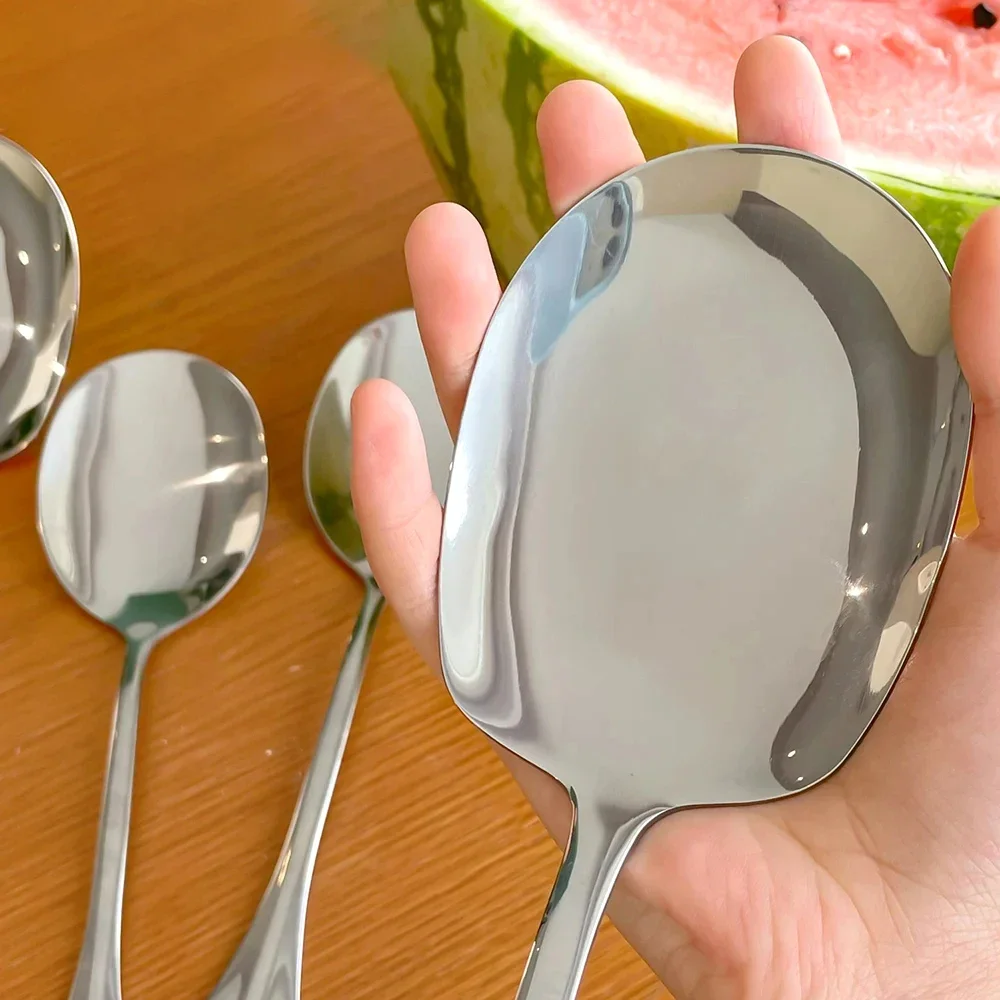 Ложка для кухни Larg столовое блюдо суп рис Западный Ресторан Бар общественное