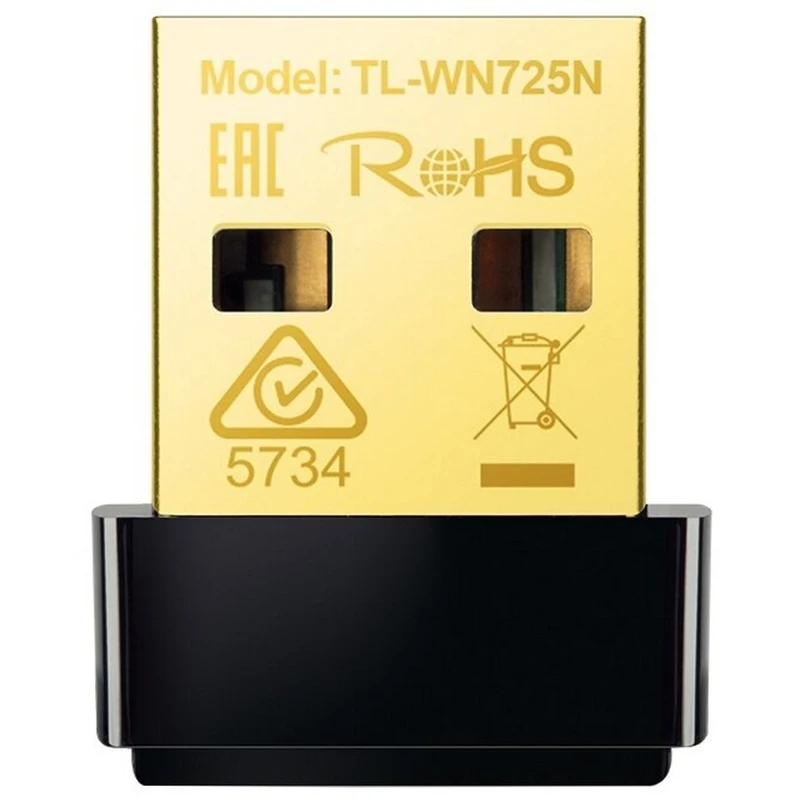 Беспроводной адаптер TP-LINK TL-WN725N (802.11n 150 Мбит/с USB NANO WEP WPA WPA2 802.1x) (TL-WN725N) |