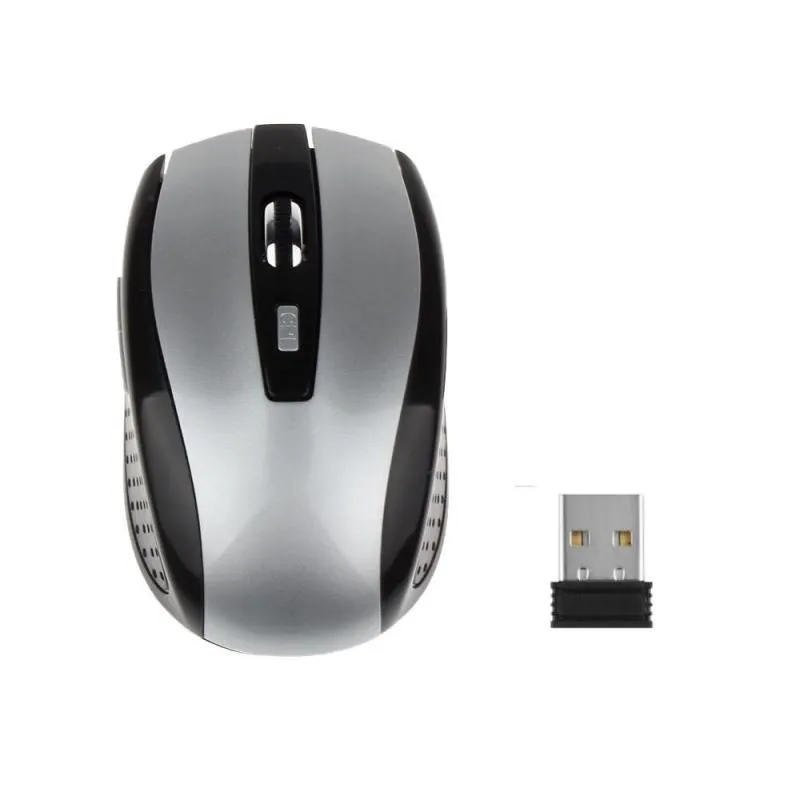 

1600DPI USB Wireless Mouse 2.4Ghz Gamer Mouse 3-Gear 6 Keys Mute For PC Laptop Office Adjustable Gaming Mice Battery Mouse Sale